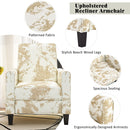 Push Back Upholstered Recliner Armchair by Unique Piece Furniture
