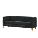 Modern Sofa With Button Tufting, Upholstered Couch For Living Room by HouseOfZazla