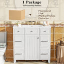 Bathroom Vanity With Ceramic Sink, Soft Close Doors, Adjustable Shelves by HouseOfZazla