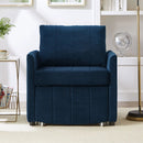 Upholstered Convertible Sleeper Sofa With 5 Position Backrest, Side Pockets, Storage by Unique Piece Furniture