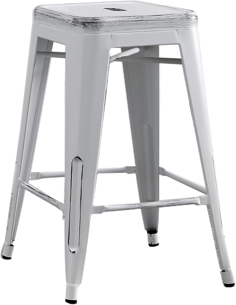 Backless Modern Industrial Bar Stools (Set of 2), photo 3 of 6