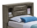 Modern Design Storage Bed With Bookcase Headboard by HouseOfZazla