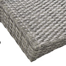 K&K 80" Outdoor Wicker Chaise Lounge Chairs Set of 2