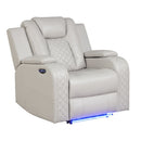 Benz - Power Recliner Set With LED Lighting And USB Charging by HouseOfZazla