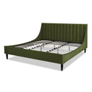Aspen - Vertical Tufted Modern Headboard Platform Bed Set by HouseOfZazla