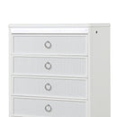 Abigale - 5 Drawer Chest With LED Lighting - White by HouseOfZazla