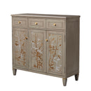 Dauphin - Handpainted Entryway Storage Cabinet - Gray Cashmere