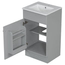 Bathroom Vanity With Sink, Cabinet With Adjustable Shelf by HouseOfZazla