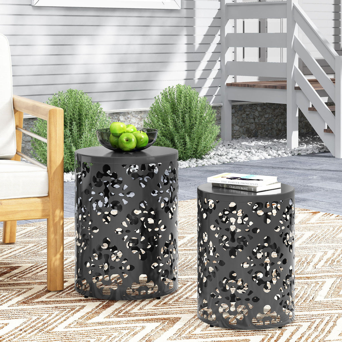 Outdoor Metal Modern Design End Table, photo 22 of 40