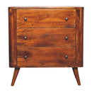 Solid Wood Bera Chest, 3 Drawers