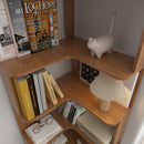 6-Tier L-Shaped Corner Bookshelf with Anti-Tip Safety Kit