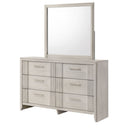 6 Drawer Storage Dresser Furniture - Antique White