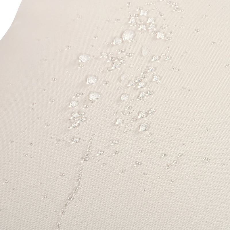 4-Piece Boho Rope Patio Furniture Set, Outdoor Furniture with Acacia Wood Table, Patio Conversation Set with Deep Seating & Thick Cushion for Backyard Porch Balcony, Beige