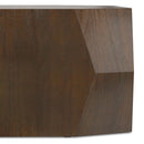 Eisley - Coffee Table With Geometric Design, - Walnut by HouseOfZazla