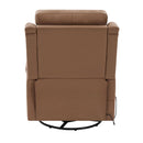 Manual Recliner Swivel Rocking Chair With 8-Point Massage and Heating