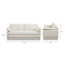 Pasadena 75.5" Modern Farmhouse Sofa in Flax