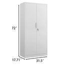 2 Door File Cabinet With Lock, 4 Adjustable Shelves, Heavy-Duty by HouseOfZazla