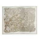 Large Cherry Blossom Canvas Art Print, Home Decor Accent Piece - Gray / White Matte by Unique Piece Furniture