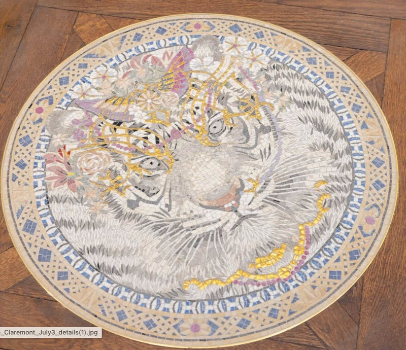 Mosaic Medallion Art - Luxury Tiger