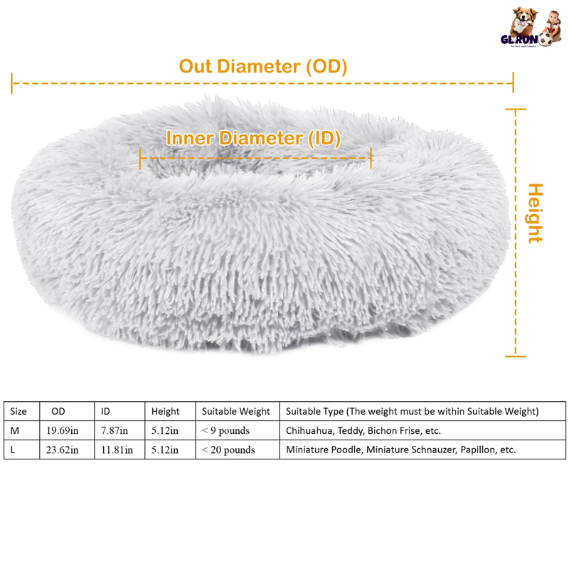 Pet Dog Bed Soft Warm Fleece Puppy Cat Bed Dog Cozy Nest Sofa Bed Cushion For S/M Dog, photo 5 of 14