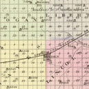 Vintage Map of Kearney County, Nebraska 1885