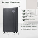 4500 Sq. Ft 57 Pint Quiet Dehumidifier for Basement with 4 Modes-Black