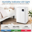 4500 Sq.Ft 54 Pints Dehumidifier with 3 Modesfor Home and Basement-White by LJGDeals