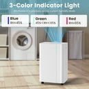 4500 Sq.Ft 54 Pints Dehumidifier with Drain Hose for Home-White by LJGDeals