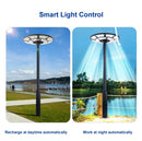 4500W Solar Outdoor Light Round 360° Wide Angle UFO Garden Pole And Wall Street Lights with Remote