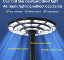 4500W Solar Outdoor Light Round 360° Wide Angle UFO Garden Pole And Wall Street Lights with Remote