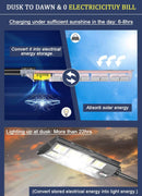 4500W Solar Street Light Outdoor, 250000LM 6500K with Mobile App Remote Control Dusk to Dawn LED Motion Sensor