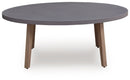 Harmony Headlands - Oval Cocktail Table - Natural / Gray by Unique Piece Furniture