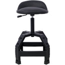 Pneumatic 360 Degree Swivel Stool, Mechanics Rolling Creeper Seat, Heavy Duty Mechanics Stool by HouseOfZazla