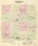 Vintage Map of Nuckolls County, Nebraska 1885