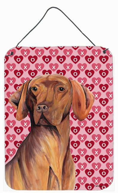 Vizsla Hearts Love and Valentine's Day Portrait Wall or Door Hanging Prints