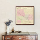 Vintage Map of Pierce County, Nebraska 1885
