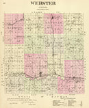 Vintage Map of Webster County, Nebraska 1885