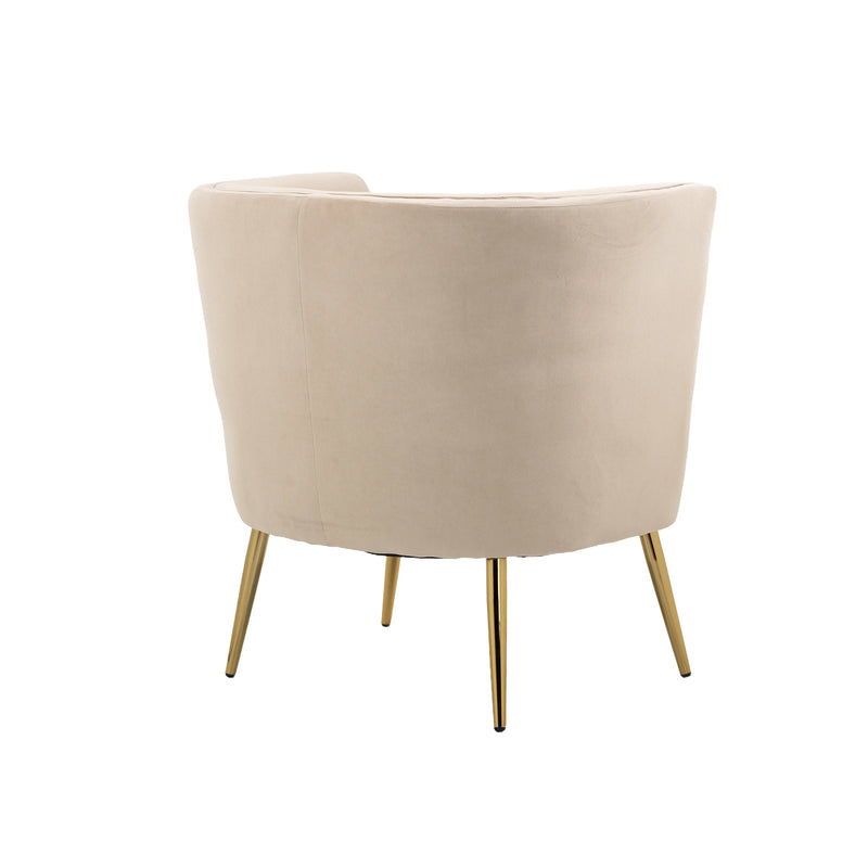 Accent Chair, leisure single chair with Golden feet