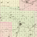 Vintage Map of Thayer County, Nebraska 1885