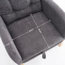 Accent Rocking Chair With Footrest, High Back by HouseOfZazla