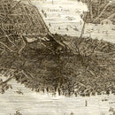 Vintage Map of Boston, Massachusetts 1870