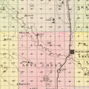 Vintage Map of Platte County, Nebraska 1885