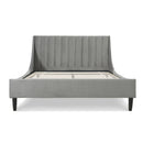 Aspen - Vertical Tufted Modern Headboard Platform Bed Set by HouseOfZazla