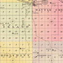 Vintage Map of Madison County, Nebraska 1885