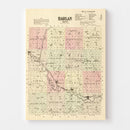 Vintage Map of Harlan County, Nebraska 1885