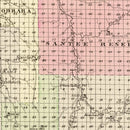 Vintage Map of Knox County, Nebraska 1885