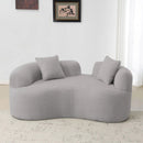Modern Curved Loveseat by Unique Piece Furniture