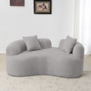 Modern Curved Loveseat by HouseOfZazla