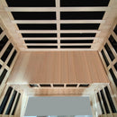 Low Emf Front Door With Heating Panel 2 Person Hemlock Far Infrared Indoor Suana Room - Natural by HouseOfZazla