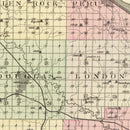 Vintage Map of Nemaha County, Nebraska 1885
